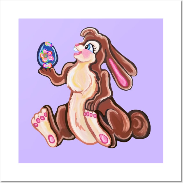 Cutie the Easter Bunny Wall Art by Art by Deborah Camp